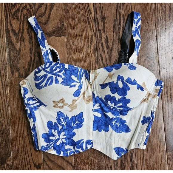 Vintage Sweet Lady Bustier, Sarong / Wrap Around Skirt Set Sz L, W/Scarf NWT - Picture 2 of 16